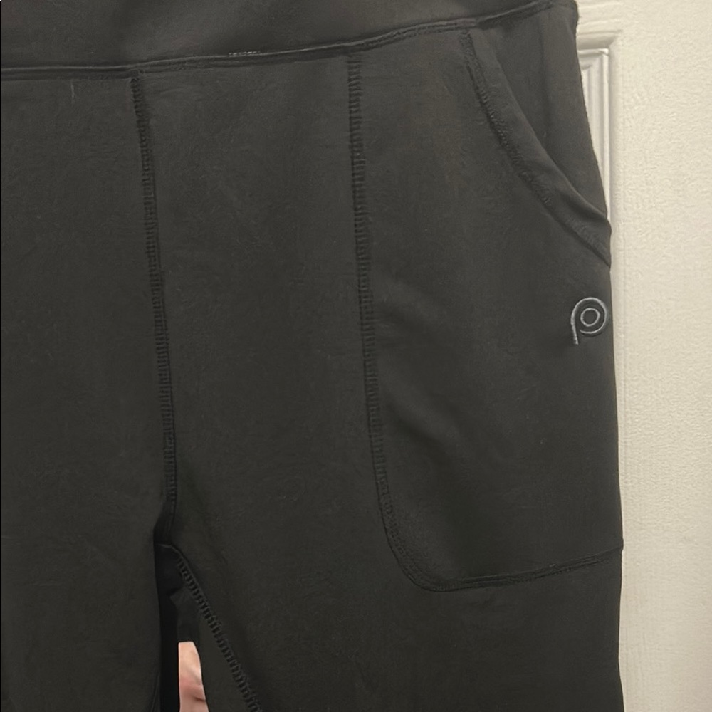 Popfit Women's high rise waist compression leggings new without tags pockets - Picture 2 of 3